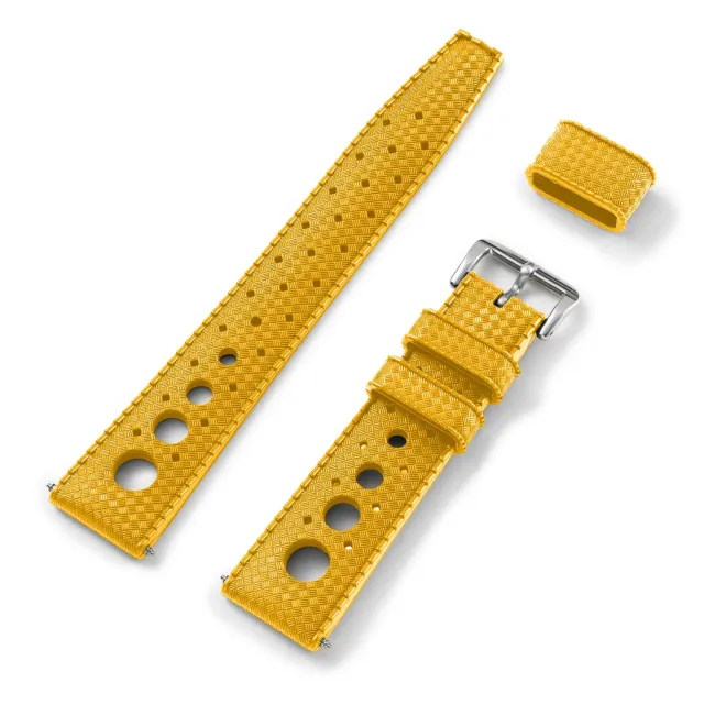 H.G.P. Tropic Rally cinturino giallo 20 mm acciaio