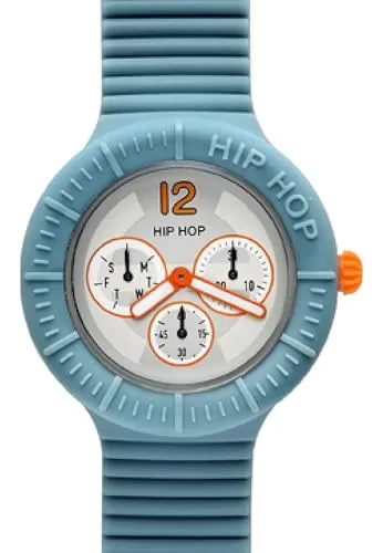 Hip Hop X Man HWU0175 orologio uomo bianco blu silicone