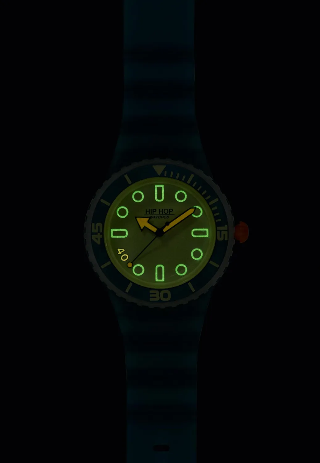 Hip Hop Master 40 orologio uomo 41 mm 2 cinturini silicone