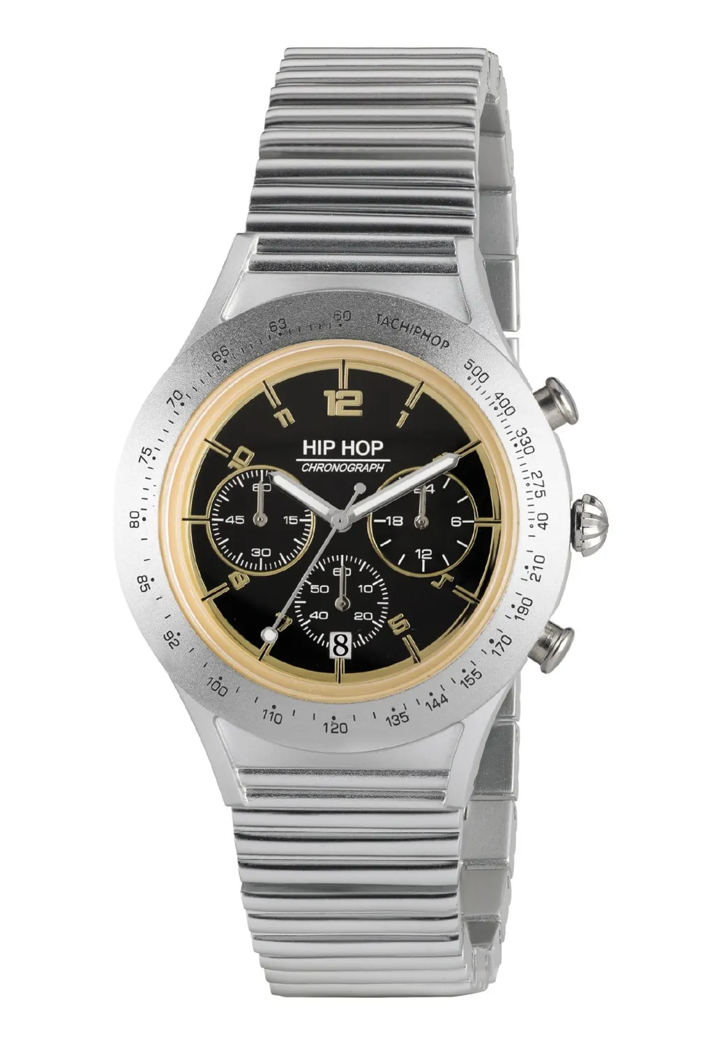 Hip Hop X Man HWU0731 orologio uomo alluminio crono beige