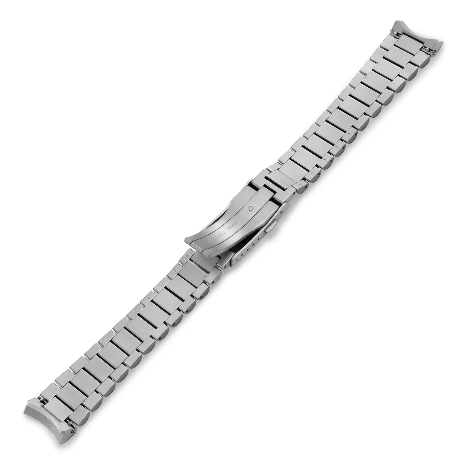 H.G.P. NSA 844 bracciale orologio acciaio 20 mm sabbiato