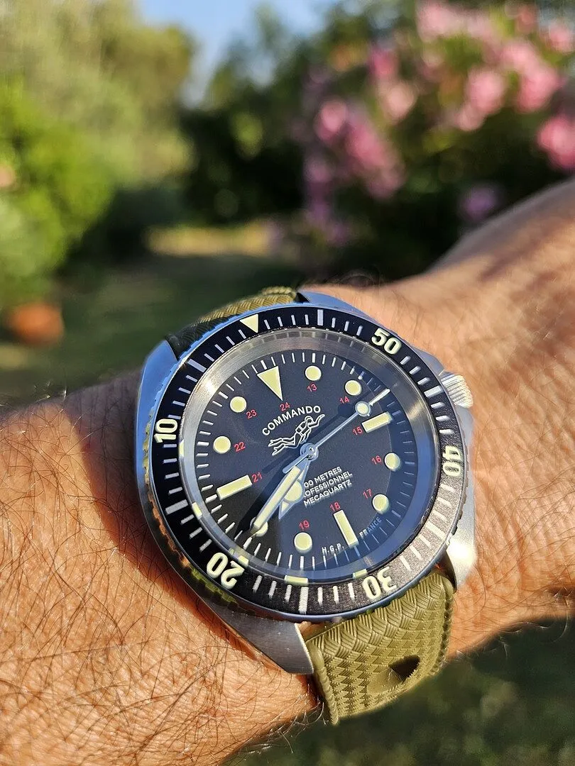 H.G.P. Diver 200M Commando orologio diver gomma verde