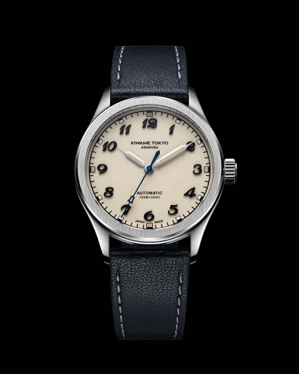 Kiwame Tokyo Kurotsuki Usuki orologio da polso beige