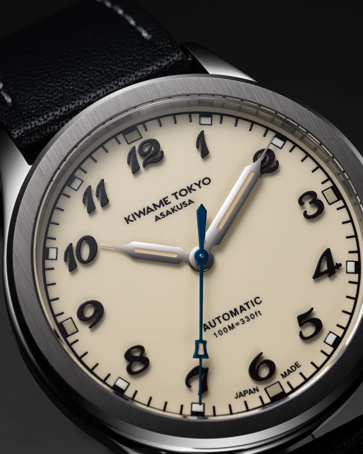 Kiwame Tokyo Kurotsuki Usuki orologio da polso beige