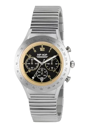 Hip Hop X Man HWU0731 orologio uomo alluminio crono beige
