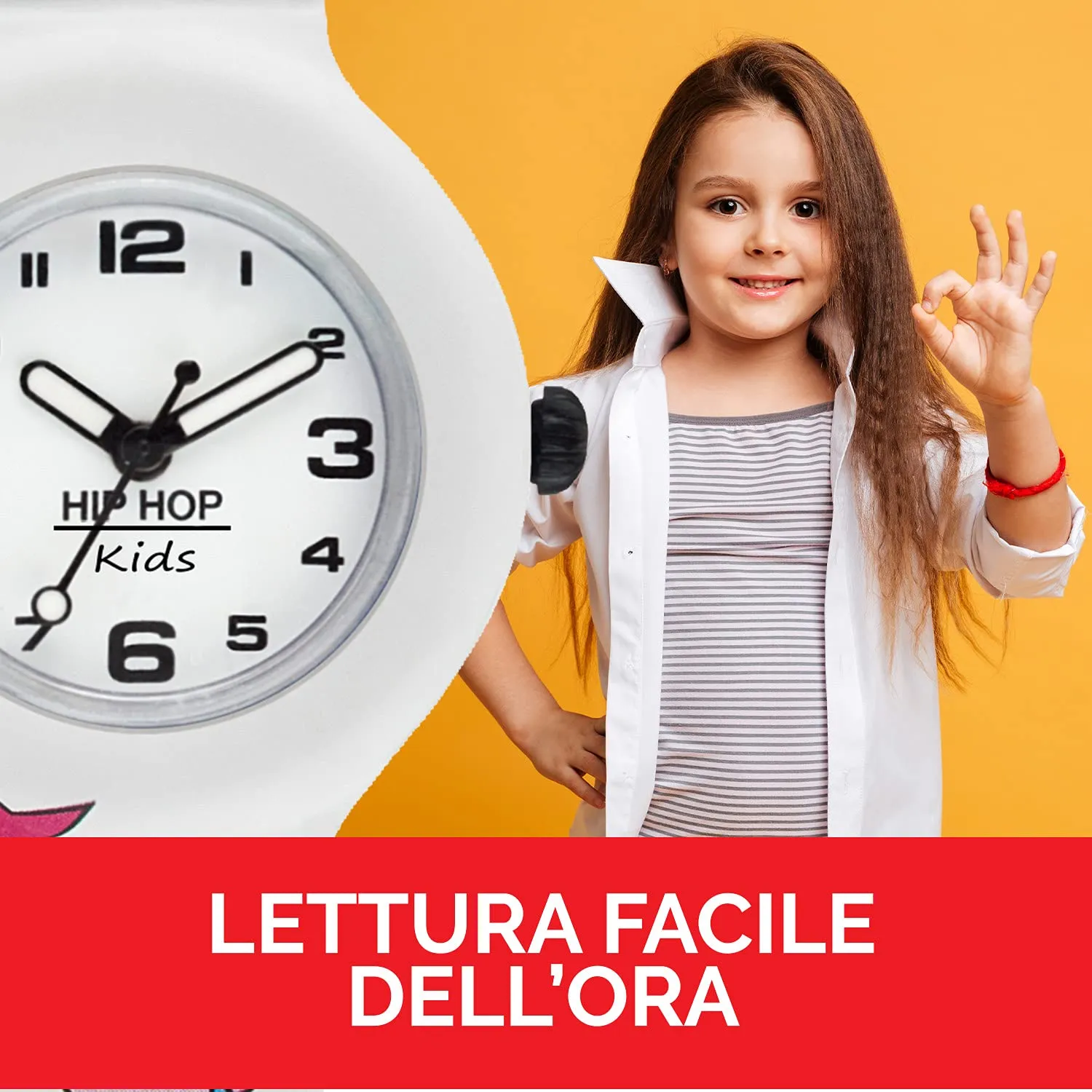 Hip Hop Kids Fun Unicorno orologio bambini silicone