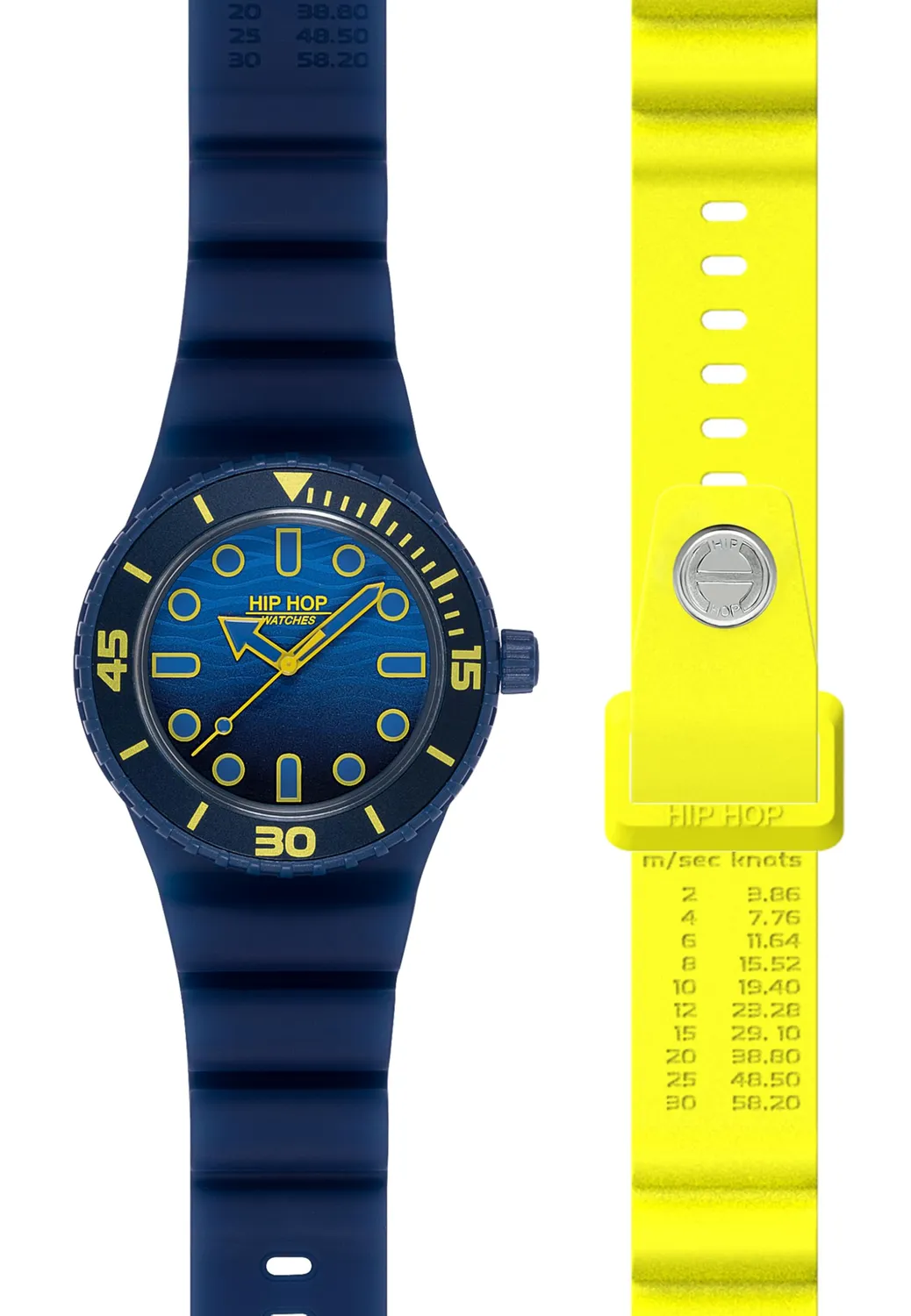 Hip Hop Master orologio uomo 41 mm 2 cinturini silicone