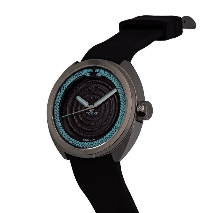 Tockr The Wheel of Time orologio nero quarzo 42mm