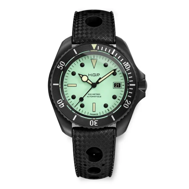 H.G.P. Night Diver ND2A orologio automatico PVD nero 200M
