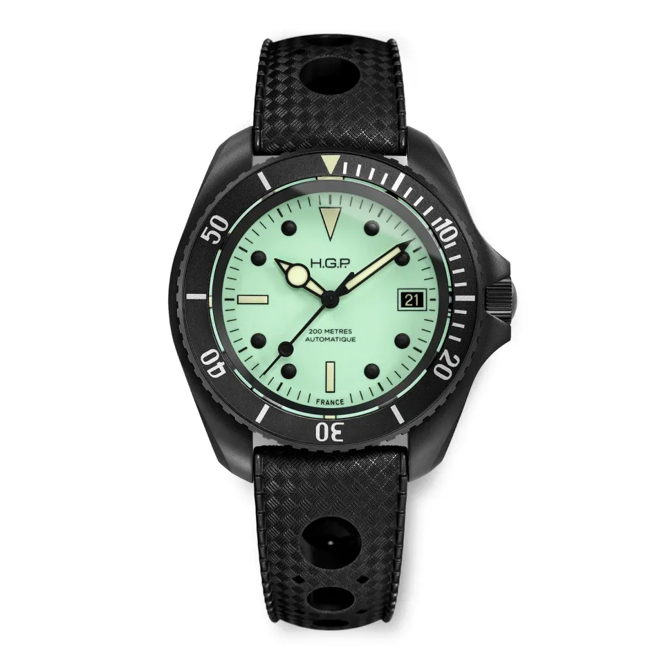 H.G.P. Night Diver ND2A orologio automatico PVD nero 200M