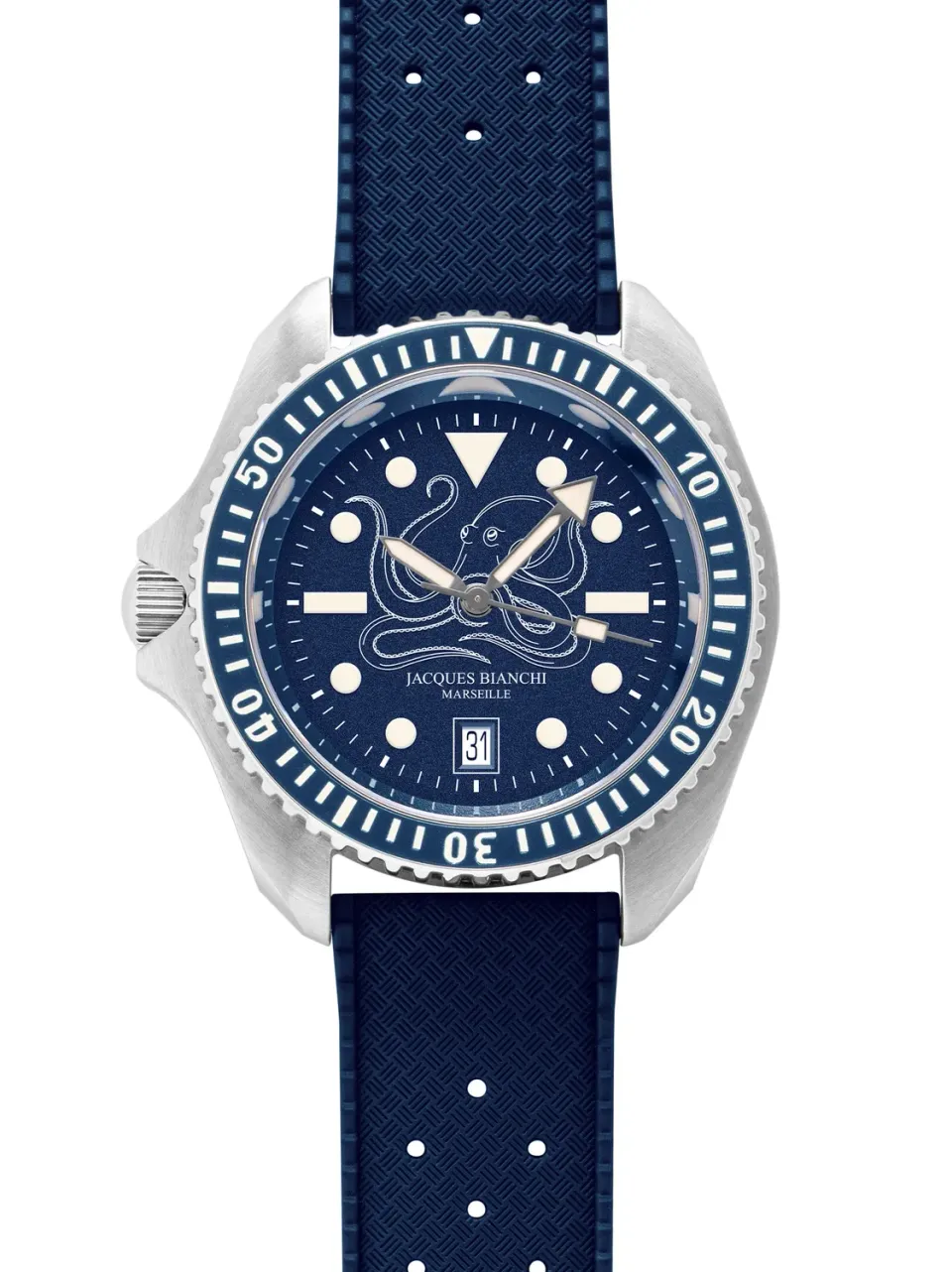 Jacques Bianchi JB200 Poulpro orologio automatico blu 42mm