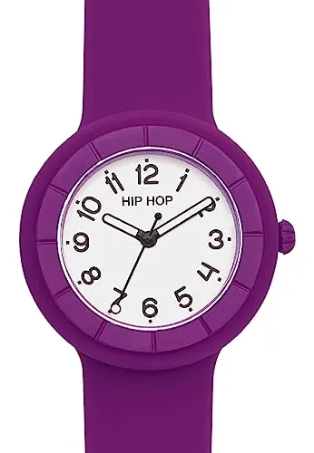 Hip Hop Hero.Dot orologio donna viola silicone 34 mm