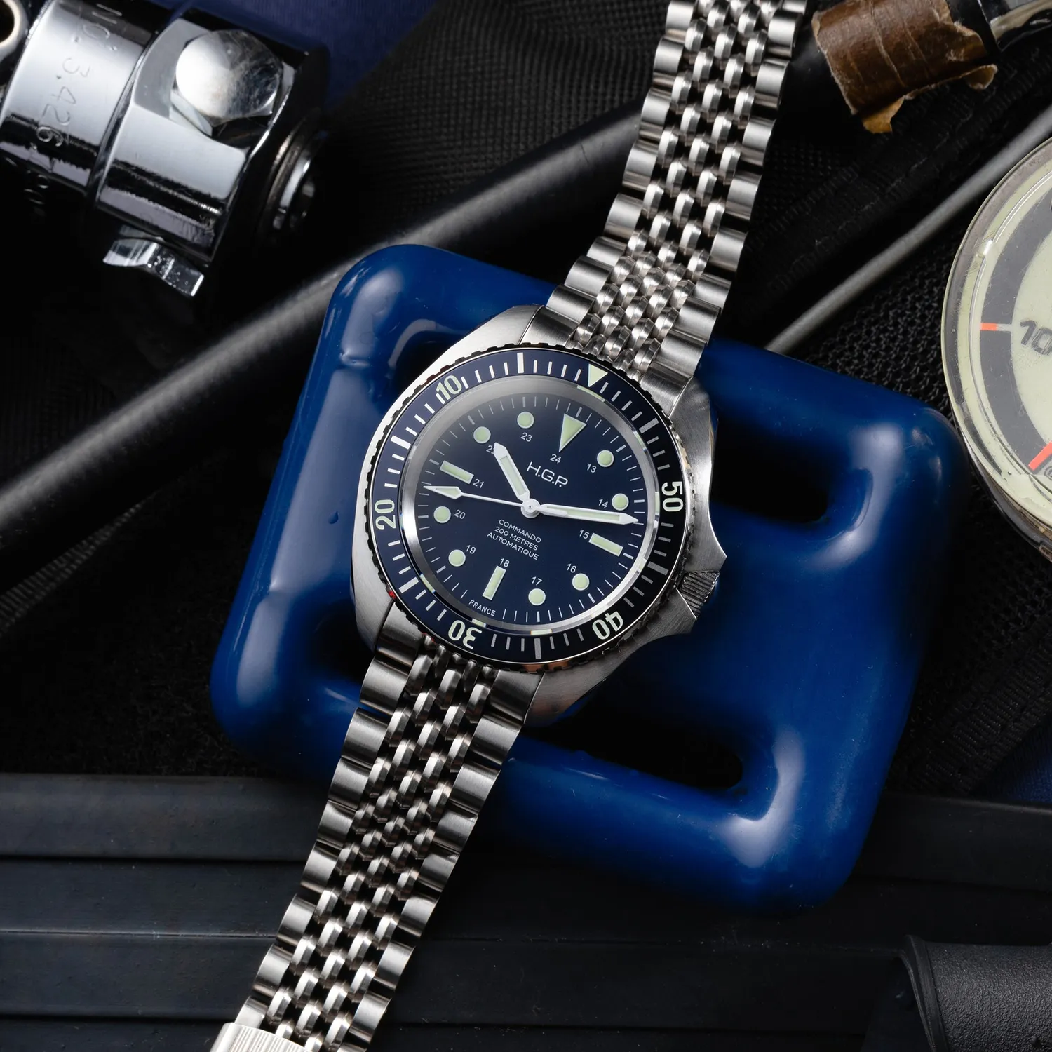 H.G.P. Diver Commando orologio automatico 42 mm blu