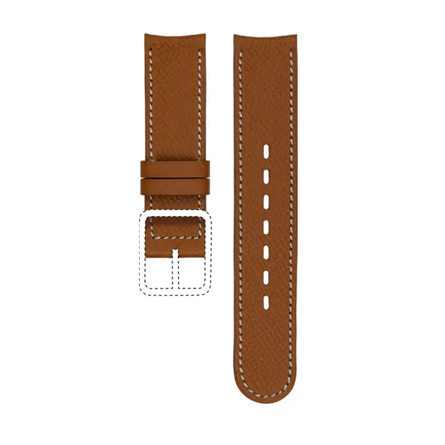 Ressence TYPE 1 e 8 cinturino pelle marrone bottalato