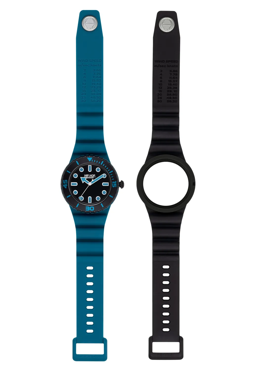 Hip Hop Master orologio uomo silicone giallo 41 mm