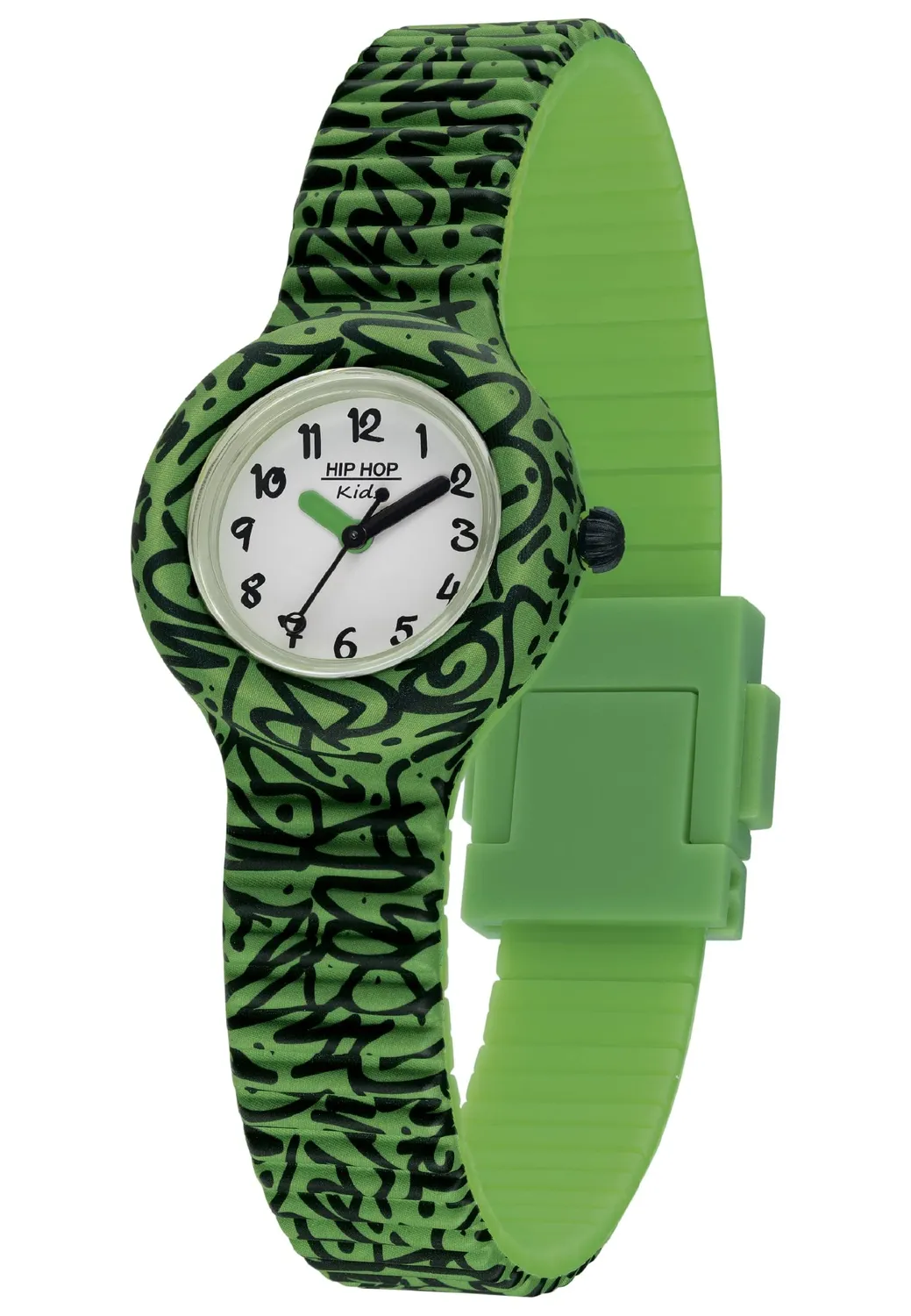 Hip Hop Kids Fun orologio bambina silicone verde tie dye