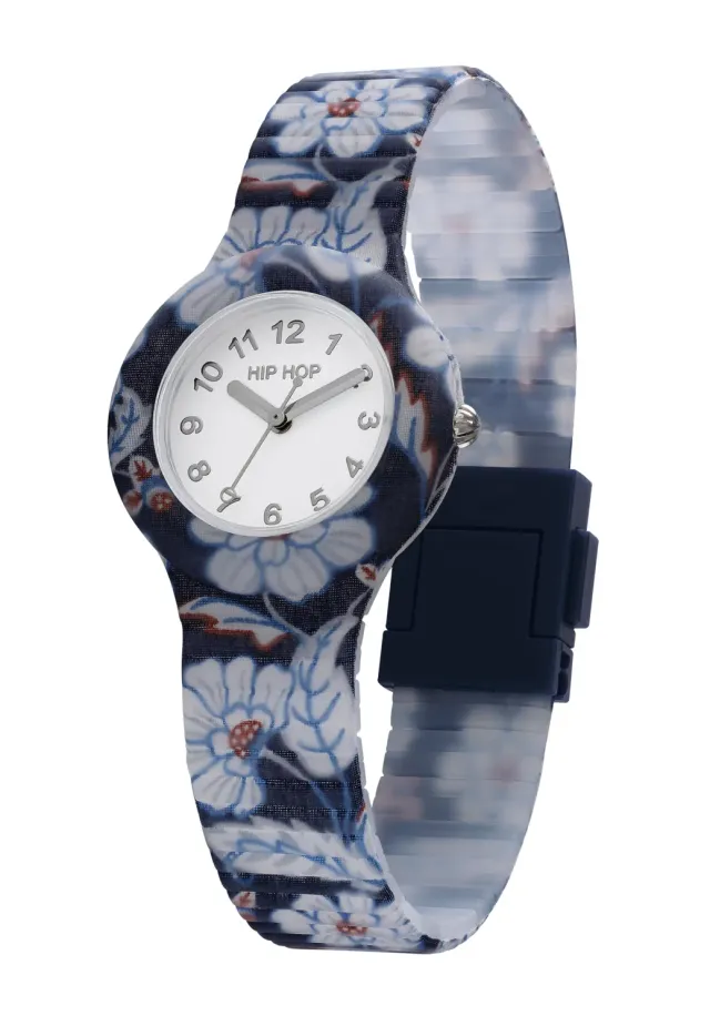 Hip Hop Winter Blossom orologio donna silicone fiori