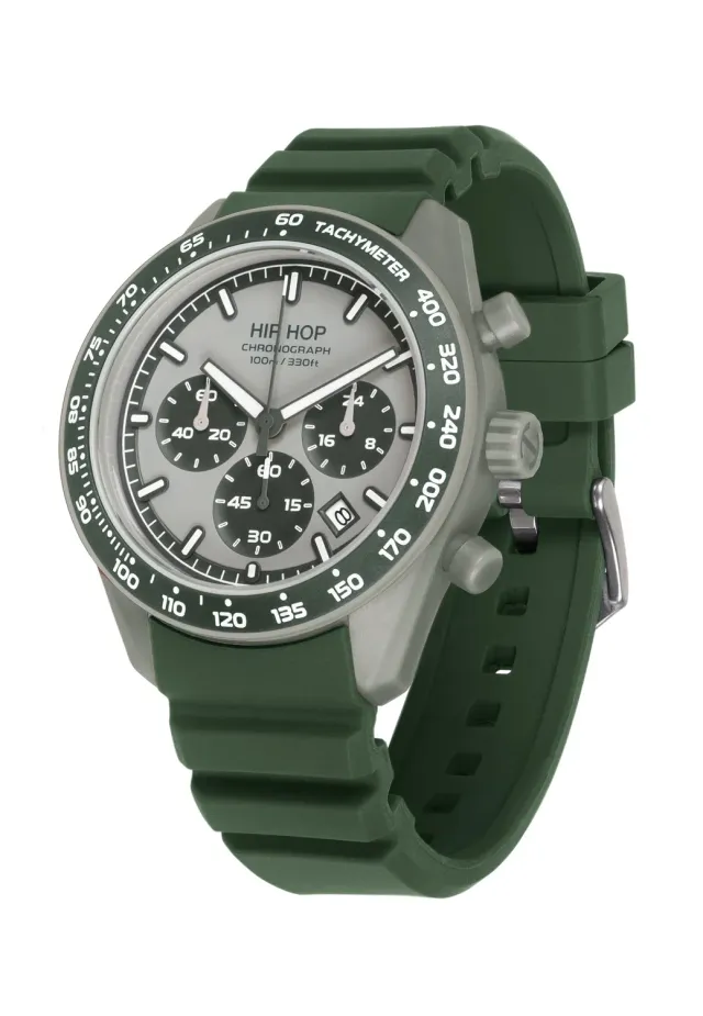 Hip Hop X Man HWU1346 orologio uomo cronografo verde