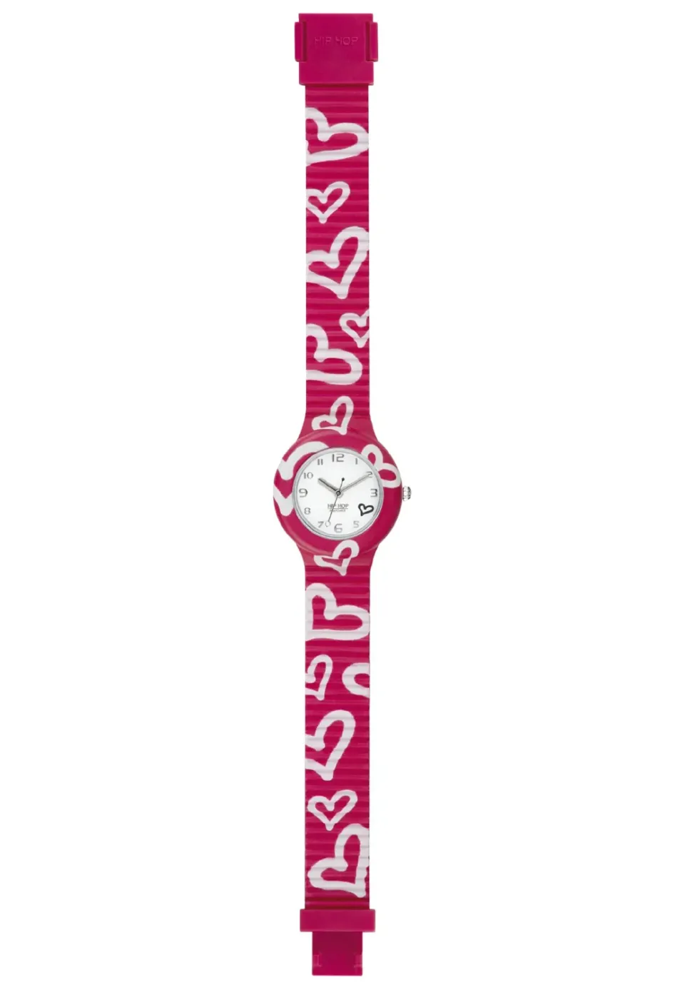 Hip Hop Be Loved orologio donna silicone nero cuori 32mm