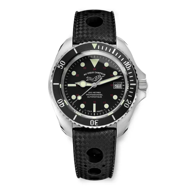 H.G.P. Diver 200M Automatic Au Vieux Campeur orologio Tropic nero