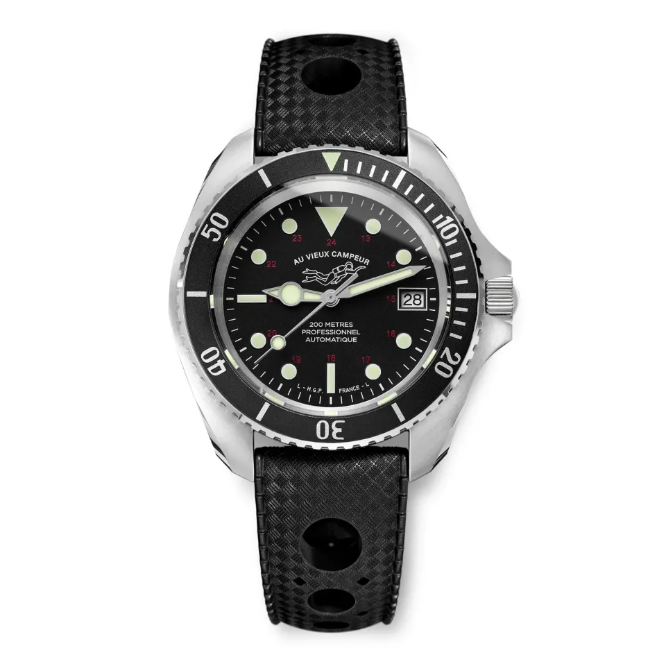 H.G.P. Diver 200M Automatic Au Vieux Campeur orologio Tropic nero