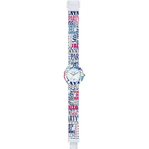 Hip Hop Hero 32 HWU1008 orologio donna silicone bianco stampato