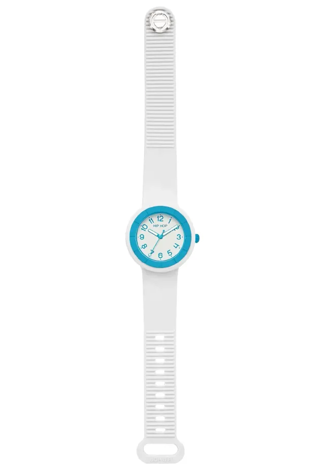 Hip Hop Hero.Dot Neon Blue orologio donna bianco-azzurro 34 mm