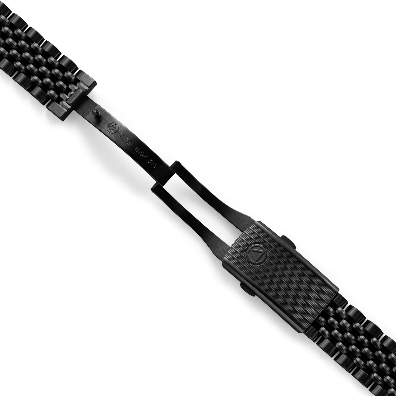H.G.P. NSA 844 bracciale acciaio 20 mm PVD nero