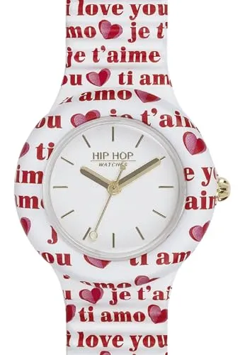 Hip Hop Solo Tempo Heart Love orologio donna bianco