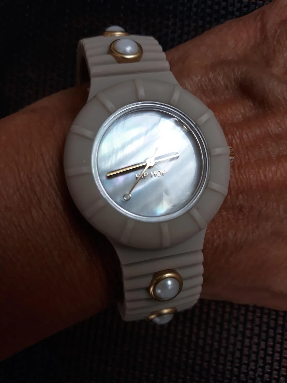 Hip Hop Hero 32 HWU0491 orologio donna silicone grigio perla
