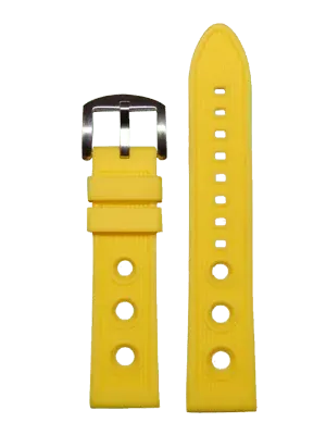 Ritmo Mundo 9221R Cinturino Gomma Giallo 23 mm Sport
