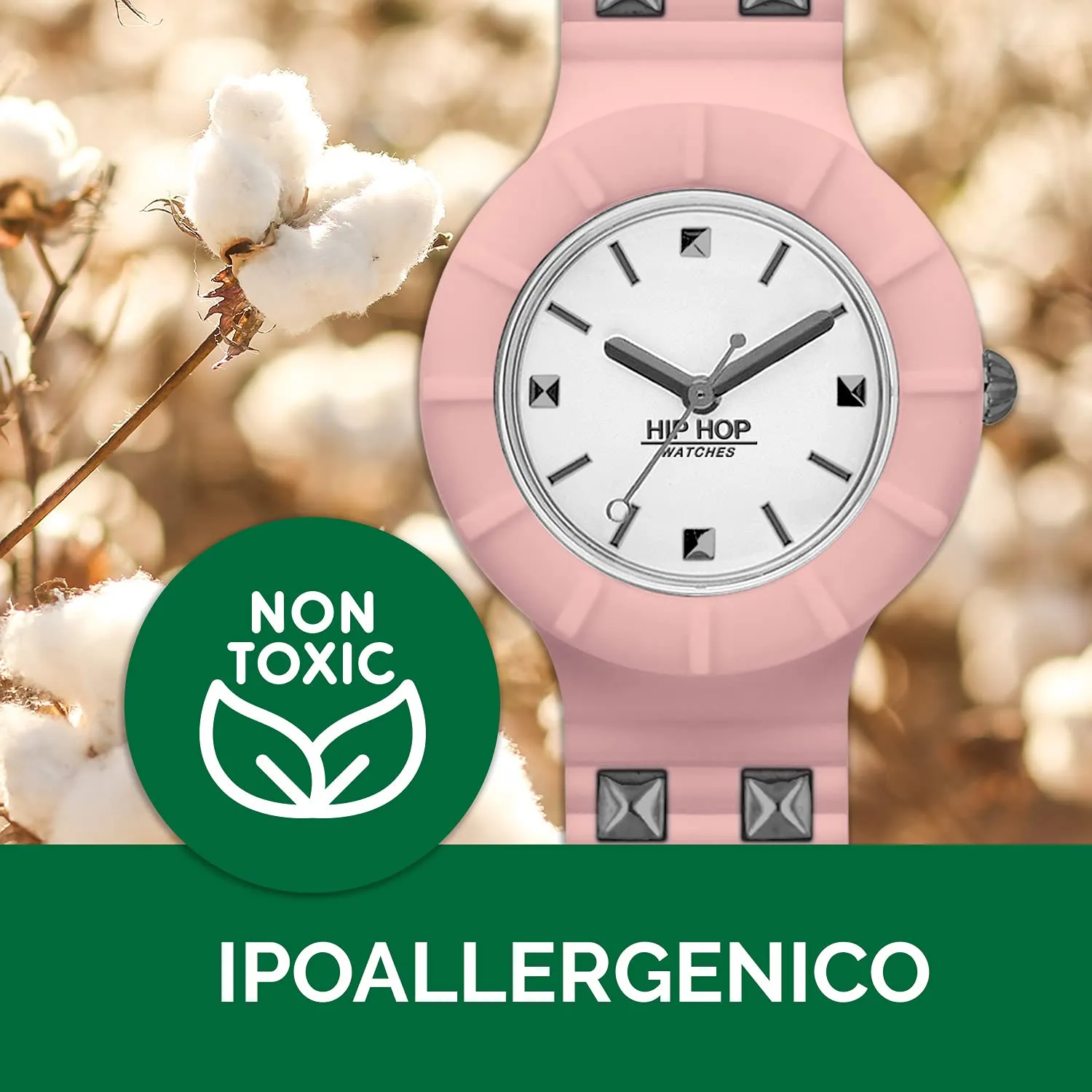Hip Hop Solo Tempo Punk Lady HWU0802 orologio donna rosa