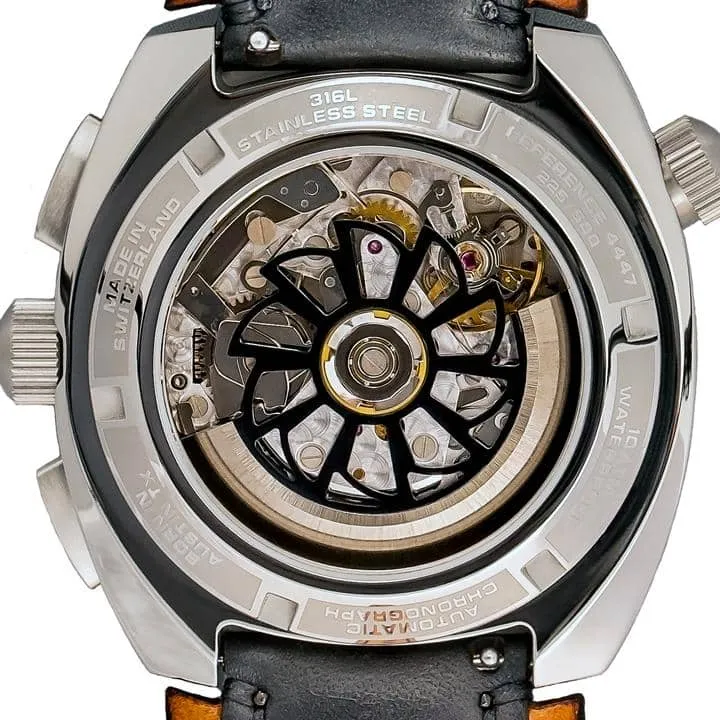 Tockr Chronograph AD1SS01.LS orologio nero pelle 45mm