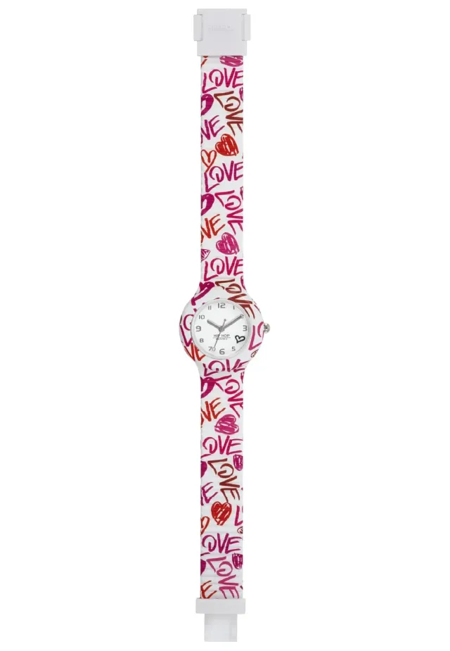 Hip Hop Hero 32 HWU0975 orologio donna silicone love bianco