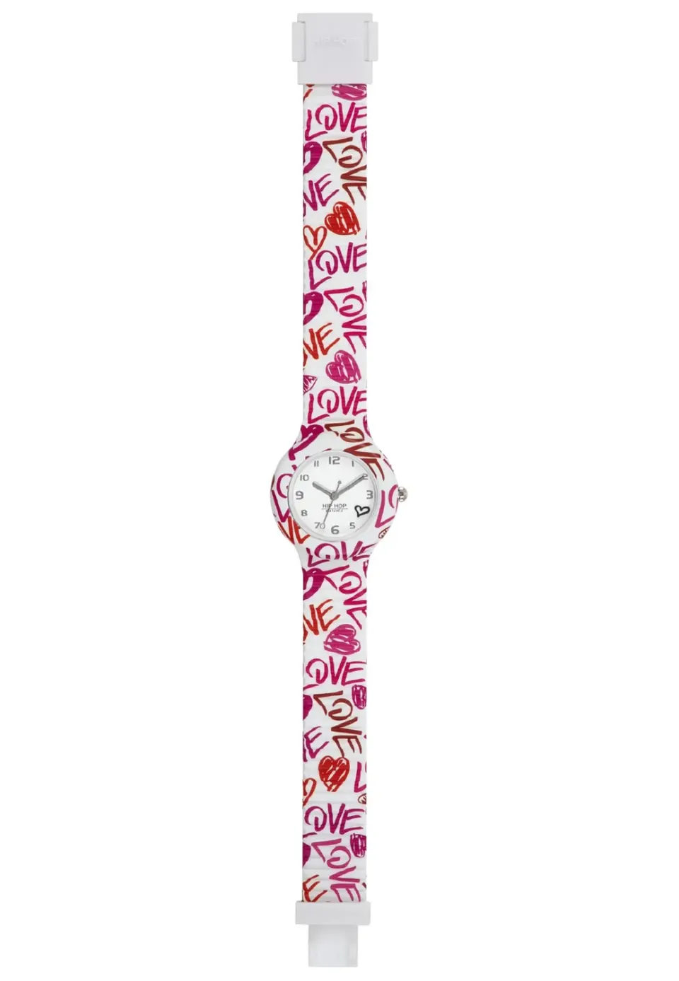 Hip Hop Hero 32 HWU0975 orologio donna silicone love bianco