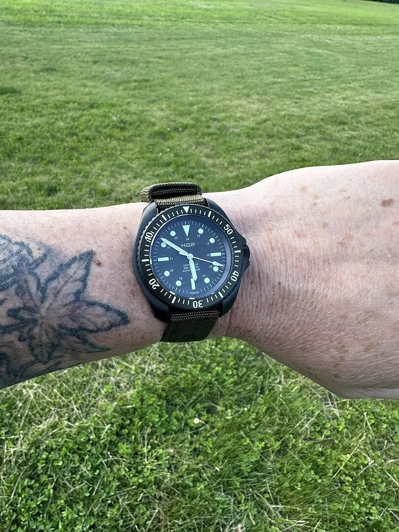 H.G.P. Diver Commando orologio automatico verde PVD