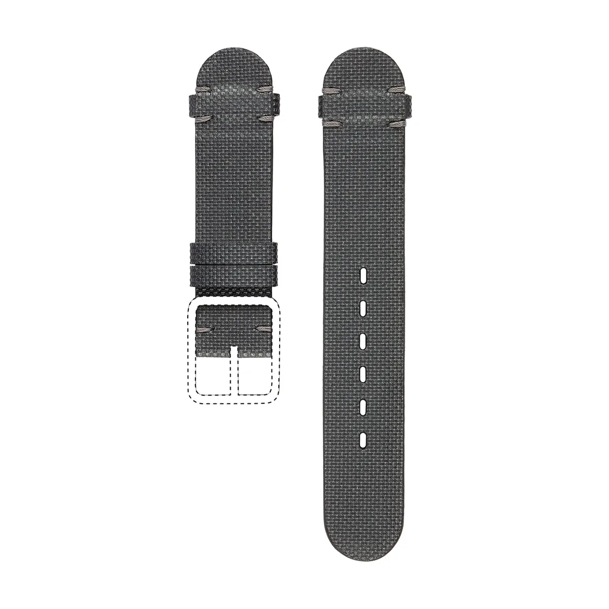 Ressence TYPE 3 cinturino honeycomb nero sintetico