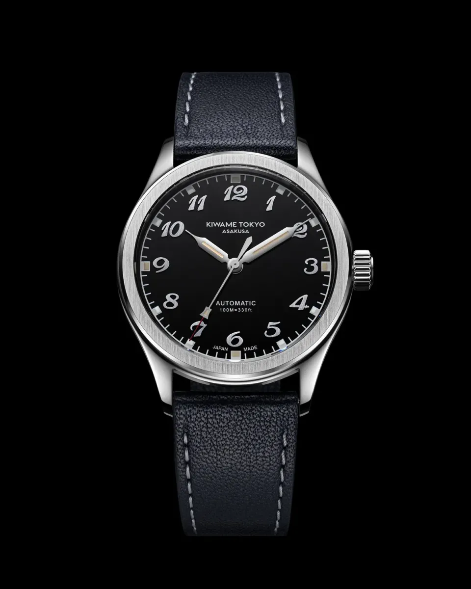 Kiwame Tokyo Kurotsuki orologio nero 38mm automatico
