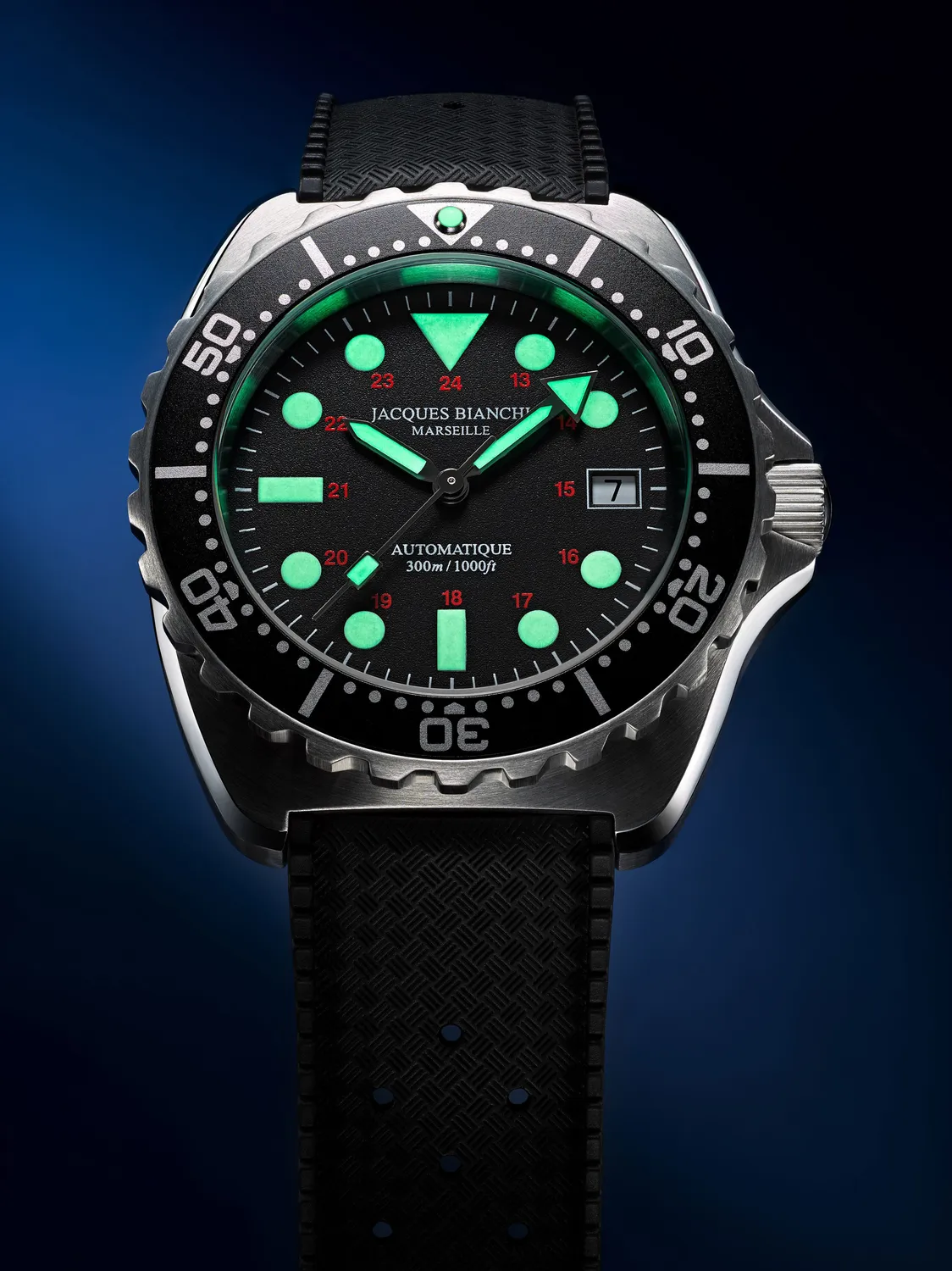 Jacques Bianchi JB300 Noire orologio sub nero PVD