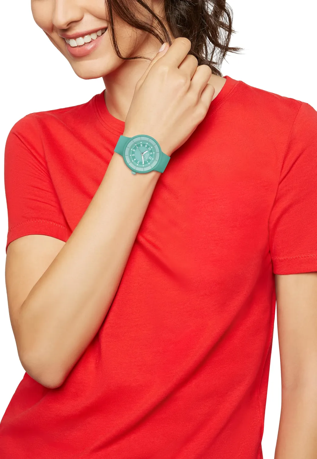 Hip Hop Hero.Dot Solar orologio donna verde acqua 33mm