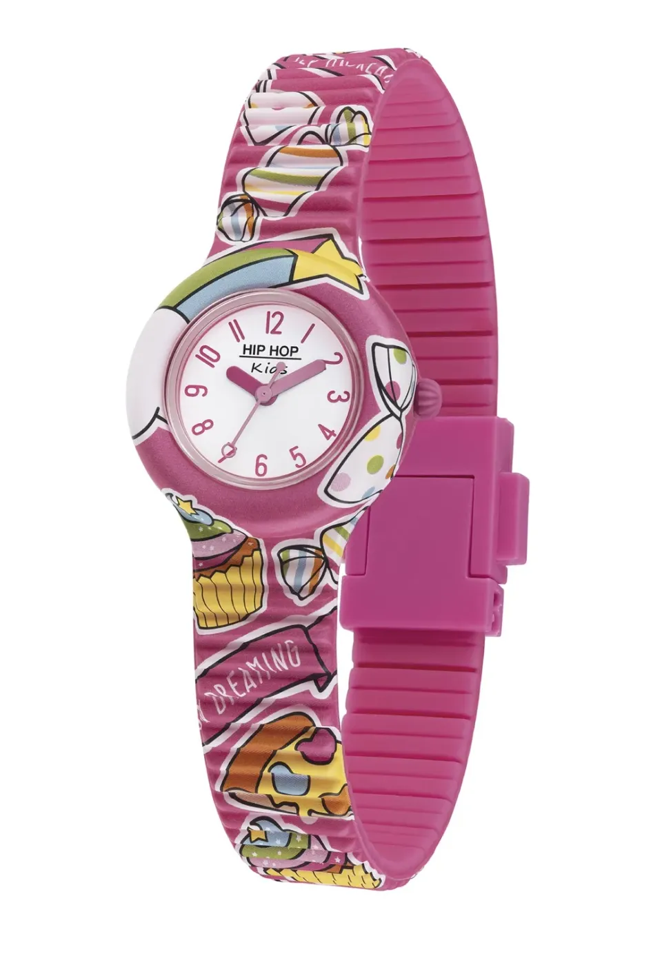 Hip Hop Kids Fun orologio bambina candy silicone rosa