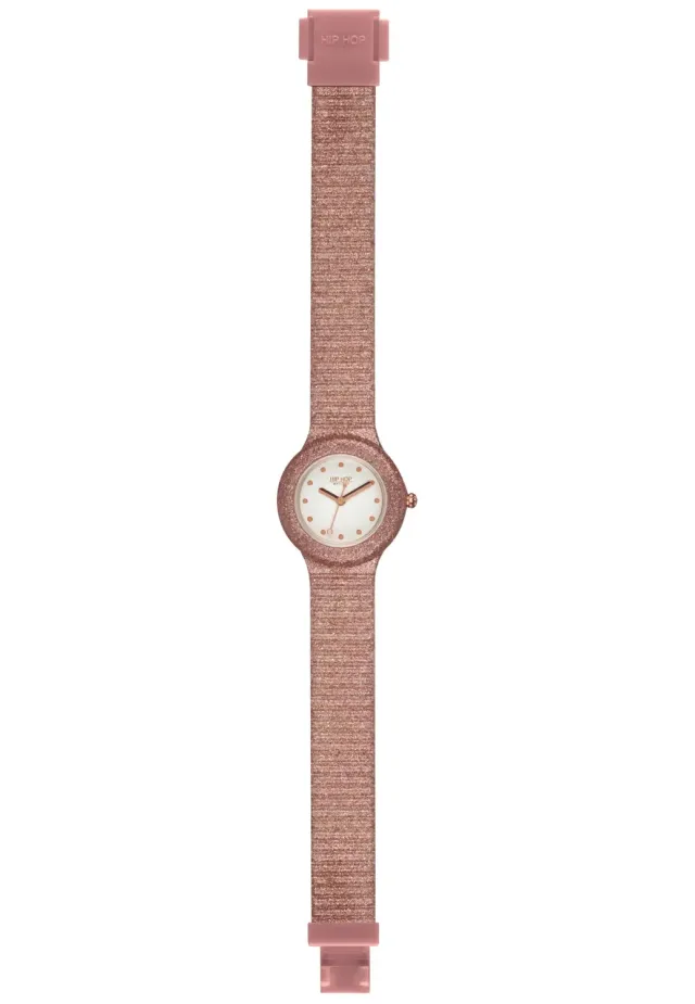 Hip Hop Sparkling Mania orologio donna glitter rose gold