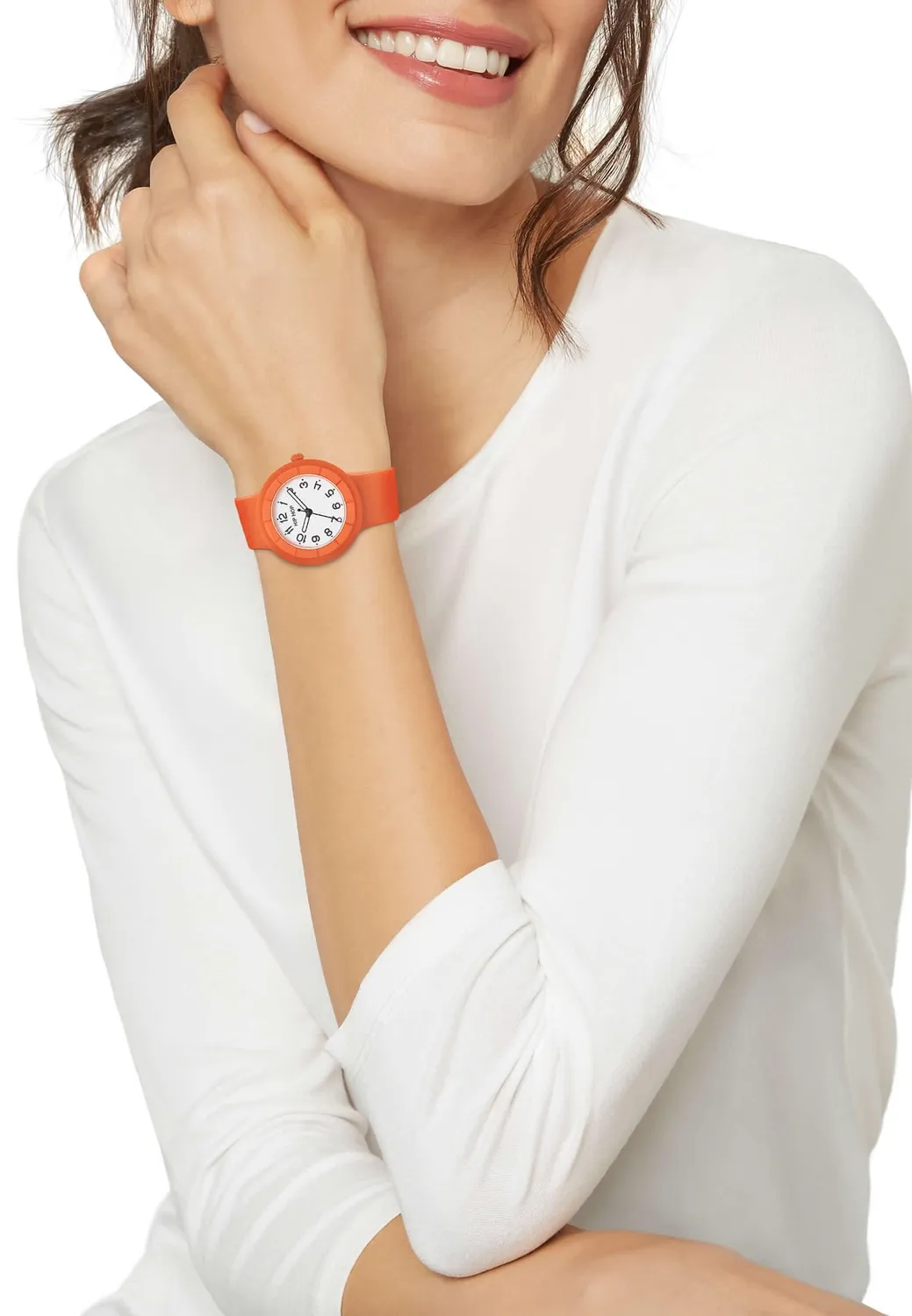 Hip Hop Hero.Dot Apricot Crush orologio donna arancione