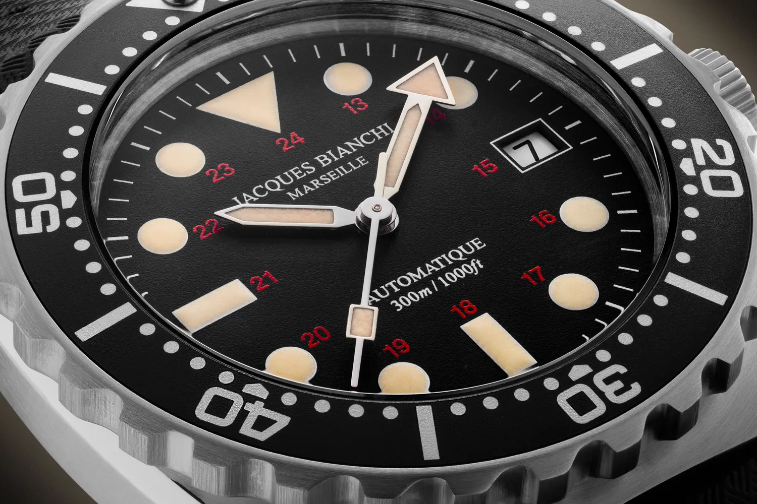 Jacques Bianchi JB300 Noire orologio sub nero PVD