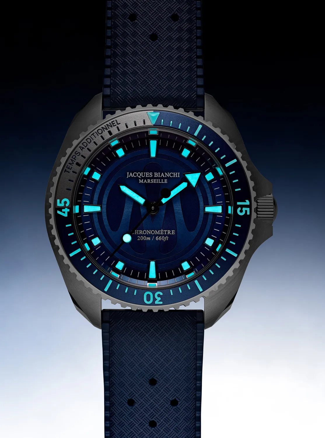 Jacques Bianchi OM200 orologio da polso blu ufficiale OM