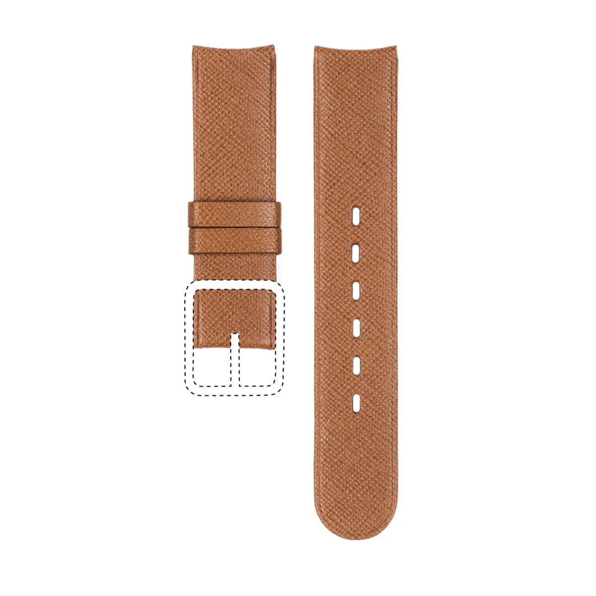 Ressence Type 1 Type 8 cinturino pelle blu-marrone 20 mm