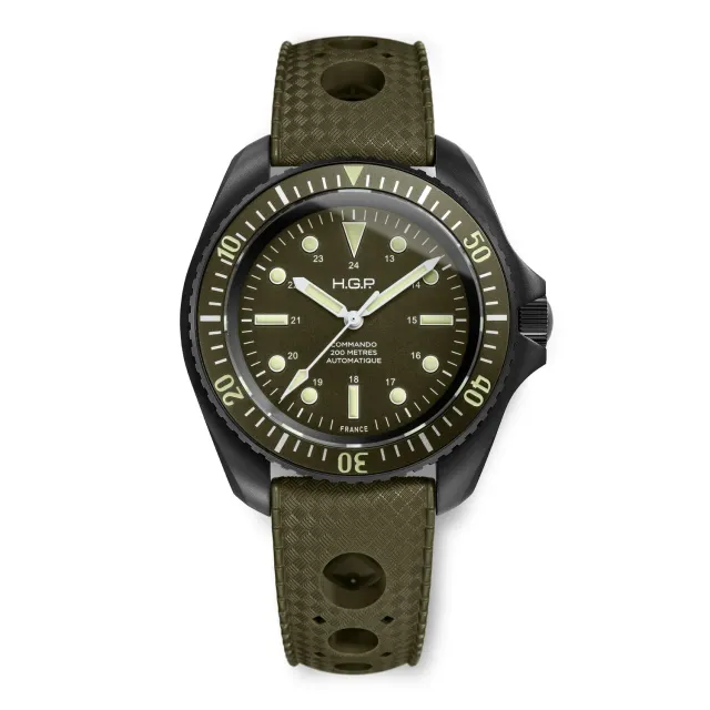 H.G.P. Diver Commando orologio automatico verde PVD