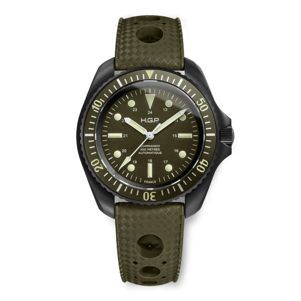 H.G.P. Diver Commando orologio automatico verde PVD