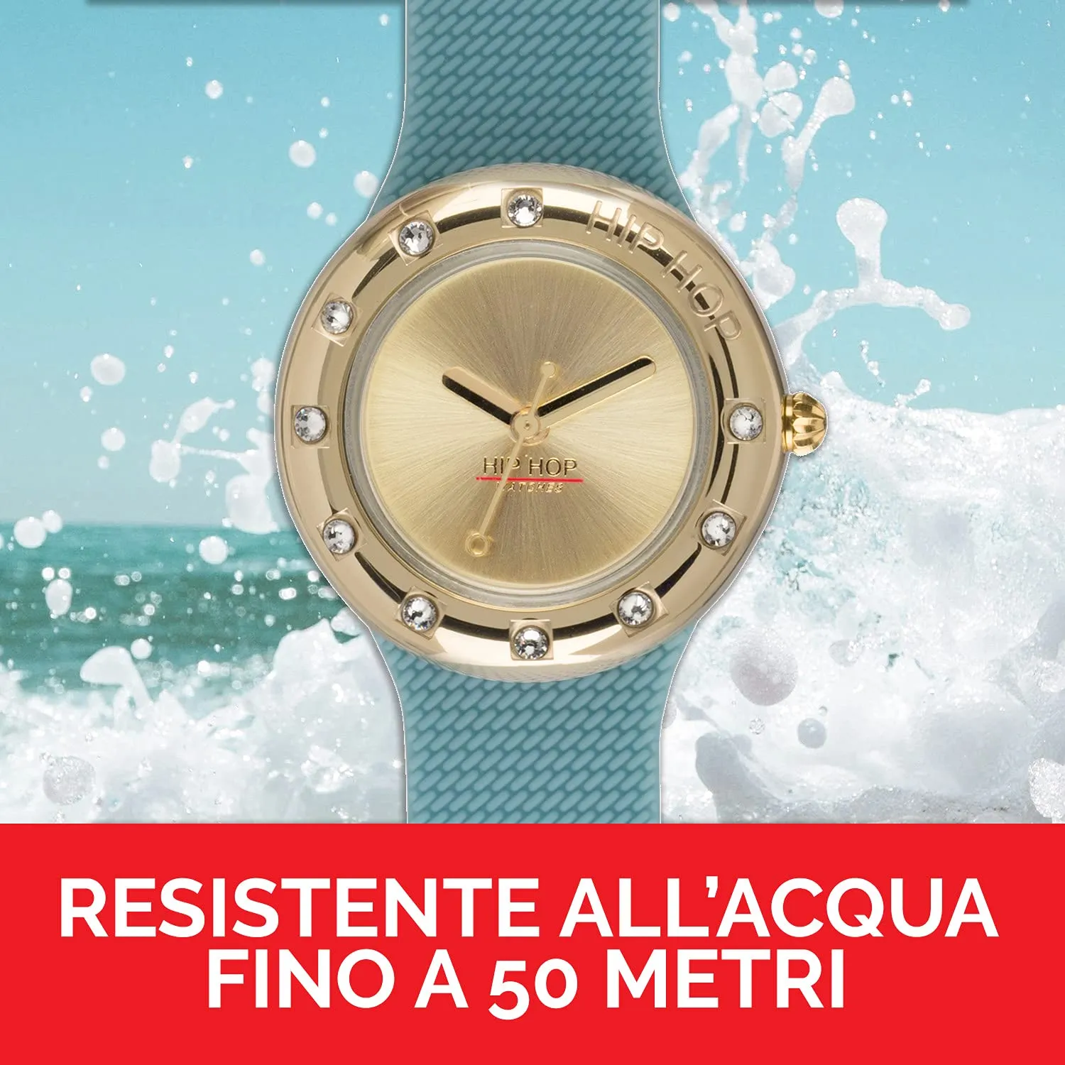 Hip Hop Hero 32 HWU0911 orologio donna azzurro champagne