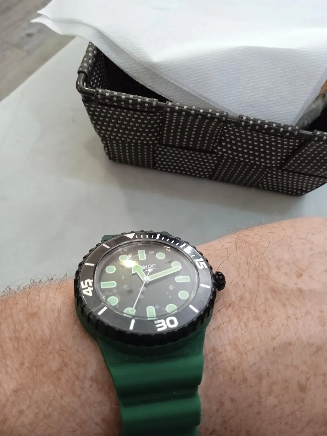 Hip Hop Master orologio uomo silicone giallo 41 mm